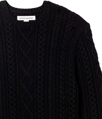 Vista 9 de Suéter de manga larga para hombre Tienda Essentials, 100% algodón, cuello redondo