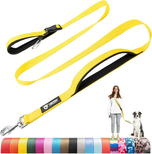 Vista 20 de TSPRO Correa táctica para perro, manos libres, resistente, ajustable, con mango acolchado y cierre de seguridad de metal para caminar, correr