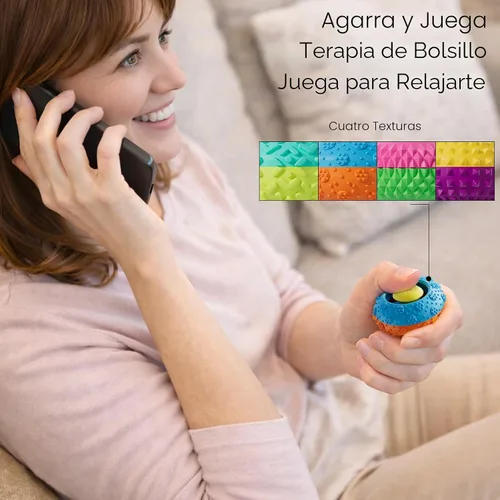 Vista 4 de Juguetes sensoriales de silicona para niños y adultos, 4 juguetes sensoriales para aliviar el estrés para autismo, TDAH, ansiedad, artilugios