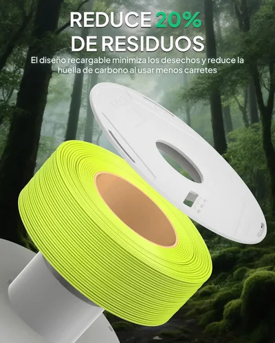Vista 3 de ELEGOO Filamento de relleno básico PLA 1.75mm negro 4KG, filamento para impresora 3D sin carrete precisión dimensional +/- 0.02mm, PLA para 4*2.2