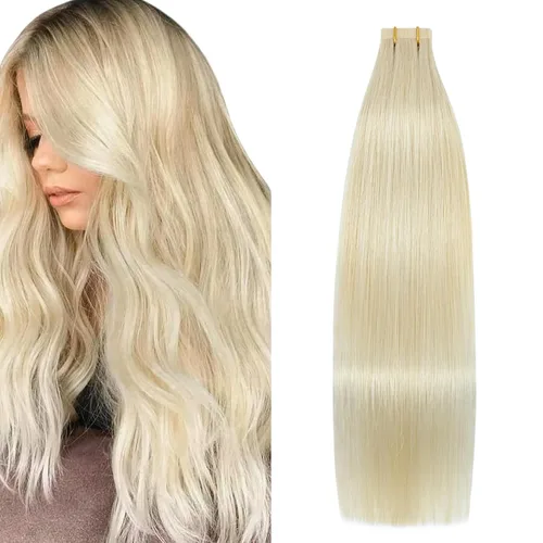 Vista 35 de Extensiones de cabello humano real color negro azabache, extensiones de cabello humano 100% Remy, sedosas y lacias, para mujeres, 20 unidades por