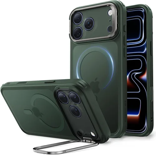 Vista 40 de ESR Funda para iPhone Air con soporte de almacenamiento, compatible con MagSafe, protección contra caídas de grado militar, funda magnética