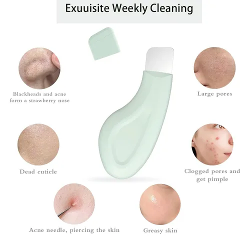 Vista 4 de 2 paquetes de herramientas para eliminar puntos negros, raspador facial para limpieza profunda de la nariz, herramienta de exfoliación suave