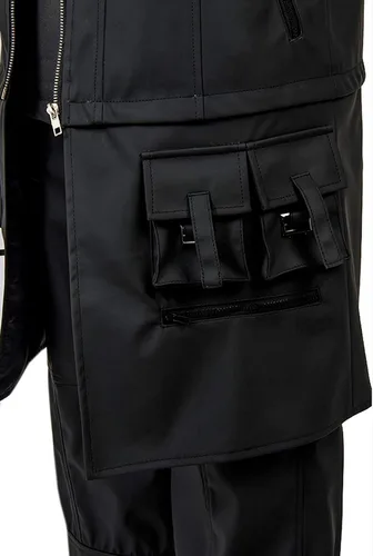 Vista 4 de LYLAS Traje de Cosplay Negro Chaqueta de Cuero Noctis Lucis Caelum Outfit