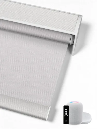 Vista 39 de SmartWings Persianas Enrollables Inteligentes Motorizadas con Filtro de Luz, Persianas Eléctricas con Control Remoto para Ventanas Compatibles