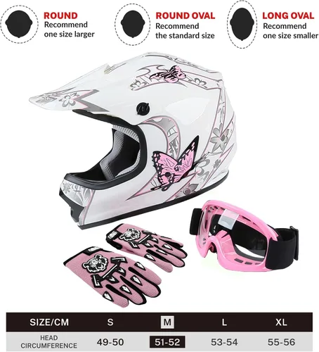Vista 45 de SLMOTO - Casco DOT para niños y jóvenes, casco de motocross para todoterreno y calle, casco de motocicleta, casco de bicicleta de tierra, motocross