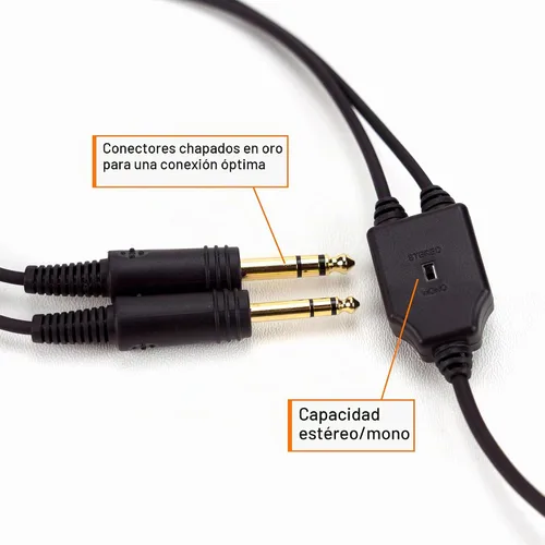 Vista 5 de ASA AirClassics HS-1A - Durabilidad de los auriculares piloto - Reducción de ruido de 23 dB - Micrófono con cancelación de ruido - Estéreo/Mono