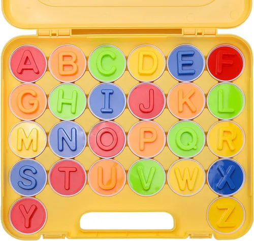 Vista 2 de gbayle Letras a juego de huevos 26 piezas ABC juguetes alfabético educativo de reconocimiento de color y forma clasificador rompecabezas habilidades