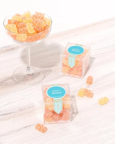 Vista 6 de Sugarfina Bubbly Bears Cubo Pequeño de Caramelo Ositos de Goma, 3.5 oz, 6