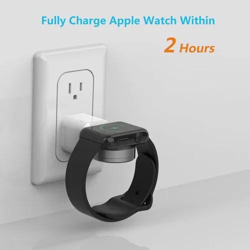 Vista 5 de XWIN Cargador portátil para Apple Watch, carga inalámbrica inalámbrica con certificación MFi, cargador de viaje magnético compatible con Apple Watch