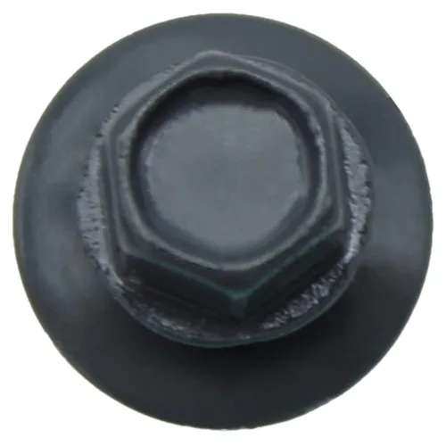 Vista 3 de HERR #14 CHARCOAL Tornillo de techo de chapa metálica de cabeza hexagonal: 250 tornillos x 1