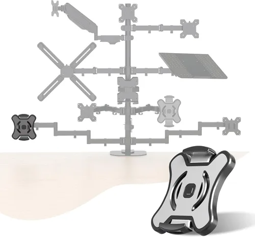 Vista 8 de Pholiten Kit de Adaptador de Soporte de Brazo de Monitor de Montaje VESA para Pantalla de 13 a 27 Pulgadas, 75mm o 100mm VESA