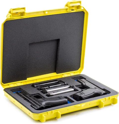 Vista 8 de Evergreen Funda protectora compacta discreta con bloqueo de 2 pistolas y 4 cargadores - CCW/seguro de viaje/especificaciones