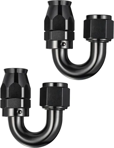 Vista 14 de EVIL ENERGY 3AN PTFE manguera extremo montaje 90 grados negro para manguera de PTFE solamente 2PCS