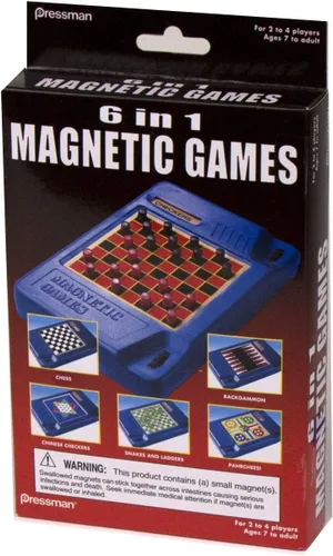 Vista 4 de 6-en-1 de viaje Juegos Magnéticos