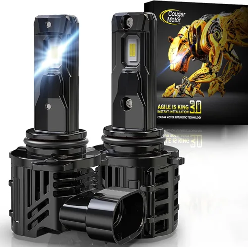 Vista 12 de Cougar Motor Bombillas antiniebla H4, sin polaridad con ventilador de refrigeración ATV/UTV H4, lámparas antiniebla auxiliares, Plug-N-Play, paquete