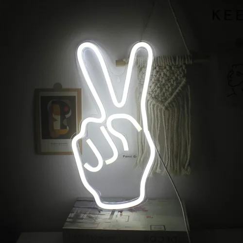 Vista 11 de Ineonlife Letreros de neón de alienígena verde, divertidos letreros de neón de gato alienígena para cueva de hombres, luz LED, decoración de arte