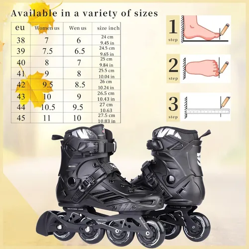 Vista 7 de Patines en línea, patines de alto rendimiento con forro lavable para hombres, mujeres, adultos principiantes