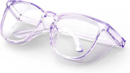 Vista 8 de Lentes de seguridad elegantes, lentes protectores transparentes antivaho y antiarañazos para hombres y mujeres