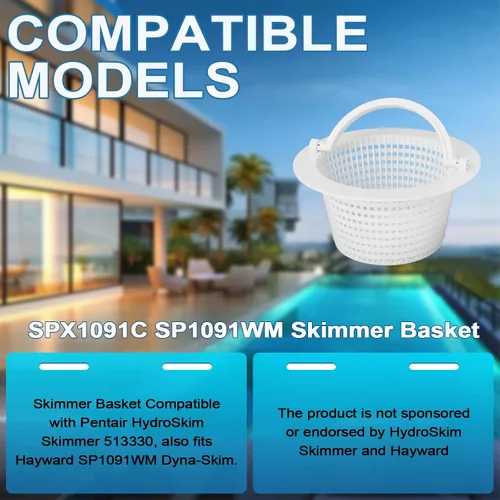 Vista 6 de Cesta de desnatadora SPX1091C de repuesto para Hayward SP1091WM y SP1091LX, 513330 Cestas de filtro de piscina con desnatado Dyna-skim de 6.25