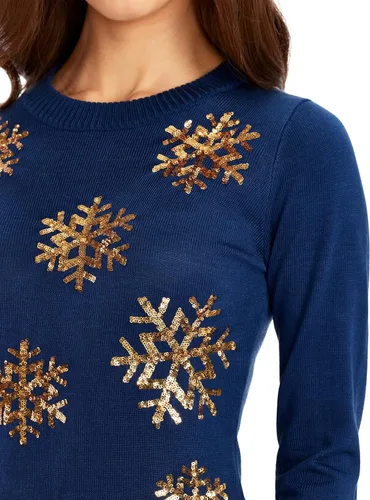 Vista 22 de Vestido tipo suéter con guirnalda Gaudy para mujer