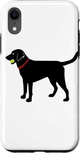 Vista 25 de Labrador Retriever Fetch, Black Lab Play Ball Dog Lover Gift Case for iPhone 17