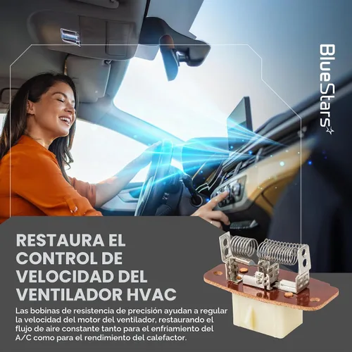 Vista 4 de BlueStars Resistencia del motor del soplador HVAC 973-013, compatible con Ford 1997-2014 E150 E250, 1997-2022 E350, 2000-2005 Excursion, 1999-2007