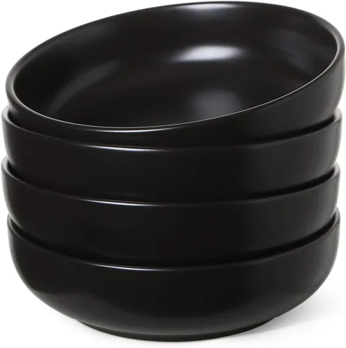 Vista 12 de LE TAUCI Tazones para pasta de 45 oz, Juego de tazones para ensalada para servir sopa, pasta, fideos, cena, platos de tazones grandes de cocina
