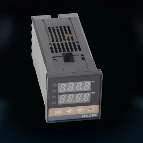 Vista 6 de Controlador de temperatura PID, alarma de 32.0 °F-122.0 °F REX-C100 Termostato inteligente digital LED PID controlador de temperatura AC110V-240V