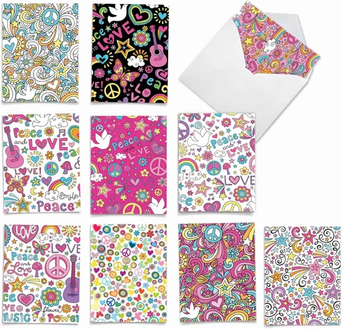 Vista 7 de The Best Card Company - 10 tarjetas en caja para niños (10.1 x 13 cm), lindas tarjetas en blanco para toda ocasión, MPOCB-KIDS.
