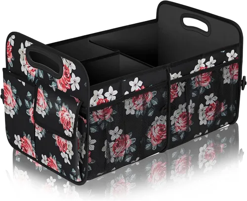 Vista 16 de Femuar Organizador de maletero de gran capacidad, accesorio impermeable para coche, antideslizante, plegable, adecuado para todos los vehículos