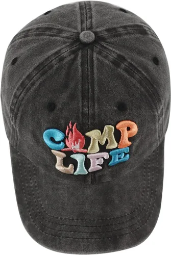 Vista 4 de Gorra de béisbol para hombres y mujeres, divertida gorra de béisbol bordada en 3D de algodón ajustable