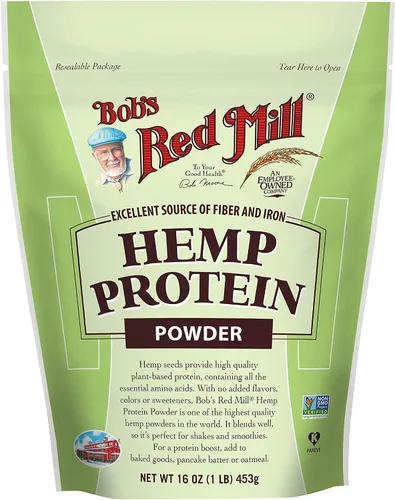 Vista 6 de Bob's Red Mill Proteína de cáñamo resellable en polvo, 16 onzas (paquete de 1)