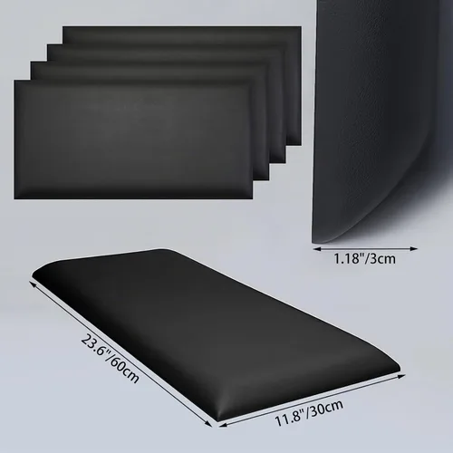 Vista 7 de Acolchado de Pared 3D Anticolisión para Niños, Paneles de Pared Tapizados Despegar y Pegar, Cabecero Queen, Pegatinas de Pared de Protección