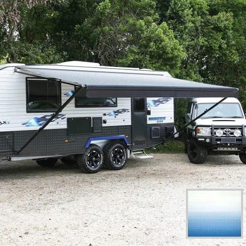 Vista 10 de Suncode Toldo de vinilo de alta calidad para autocaravana, 11 pies, repuesto para toldo de cámper, tira azul