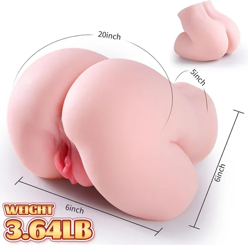 Vista 5 de Muñeca sexual para hombre, vagina de bolsillo, muñeca sexual masculina, juguetes sexuales realistas para adultos, trasero suave realista con vagina