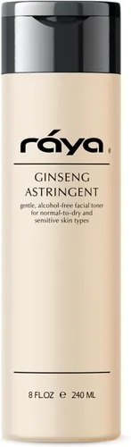 Vista 9 de RAYA Ginseng Astringent con AHA 16 oz (G-205) Tónico facial glicólico suave para piel seca y sensible Ayuda a apretar los poros, suavizar la tez