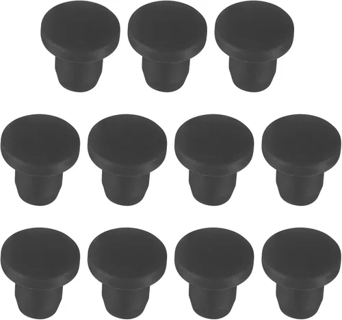 Vista 102 de MECCANIXITY - Tapones de silicona en forma de T (26mm, 1 pulgada de diámetro), color negro