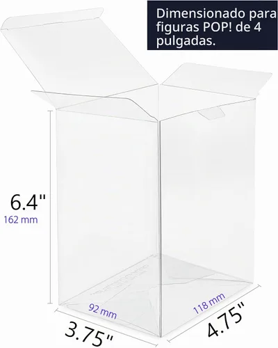 Vista 6 de TitanShield Funda protectora de 0.020 in compatible con Funko - Figuras de vinilo Pop! de 4 pulgadas (paquete de 8)