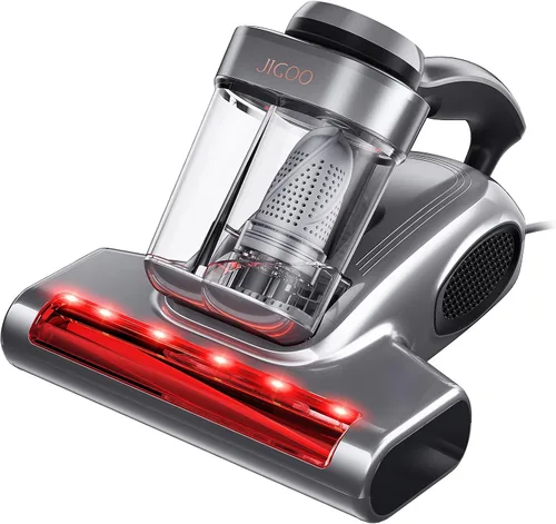 Vista 10 de JIGOO Aspirador de cama con sensor de polvo, aspiradora de colchón con UV, ultrasónico y alto calentamiento, succión de 13 Kpa 500 W potentes