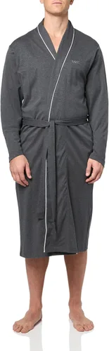 Vista 5 de BOSS Bata kimono de algodón para hombre Verde Oliva Profundo