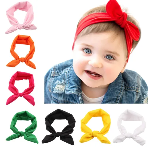 Vista 10 de Bodermincer Juego de 6 diademas de 6 colores para mamá y yo, banda para el pelo, diademas con nudo de lazo, accesorios para el pelo del bebé, 6
