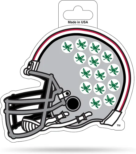 Vista 13 de Rico Industries NCAA - Calcomanía para casco de corte en forma de 4.75 x 5 pulgadas