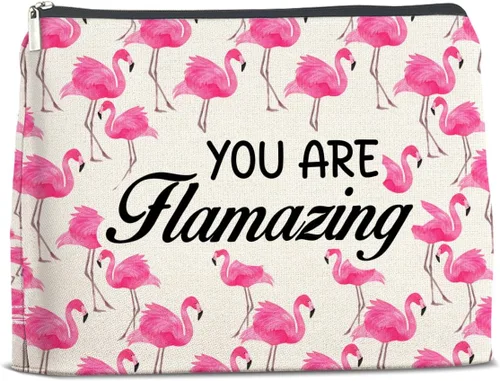 Vista 17 de Bolsa de maquillaje floral humor, regalos para mujer, B