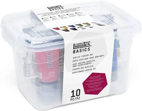 Vista 8 de Liquitex BASICS - Juego de pintura acrílica, 6 tubos de 22ml (0.74 onzas), fluorescente
