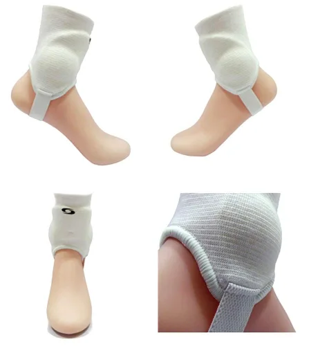 Vista 4 de Ankle guards 1 par de protectores de doble cara para fútbol fútbol (color blanco)