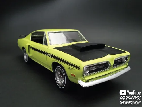 Vista 7 de MPC 1969 Plymouth Barracuda 1:25 Escala Modelo Kit