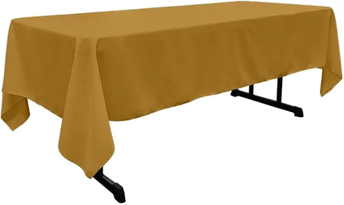 Vista 6 de New Creations Fabric & Foam Inc - Mantel rectangular de popelina de poliéster de 60 pulgadas de ancho por 120 pulgadas de largo. (Avocado)