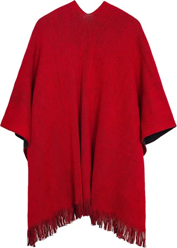 Vista 14 de Urban CoCo Poncho vintage de invierno para mujer, capa con borlas, chal envolvente