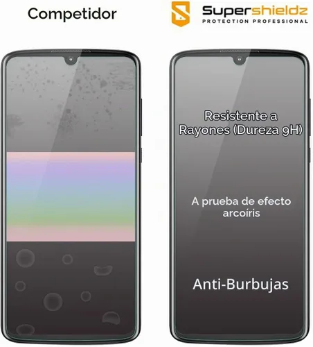 Vista 2 de Supershieldz Protector de pantalla de vidrio templado diseñado para Motorola Moto Z4, antiarañazos, sin burbujas